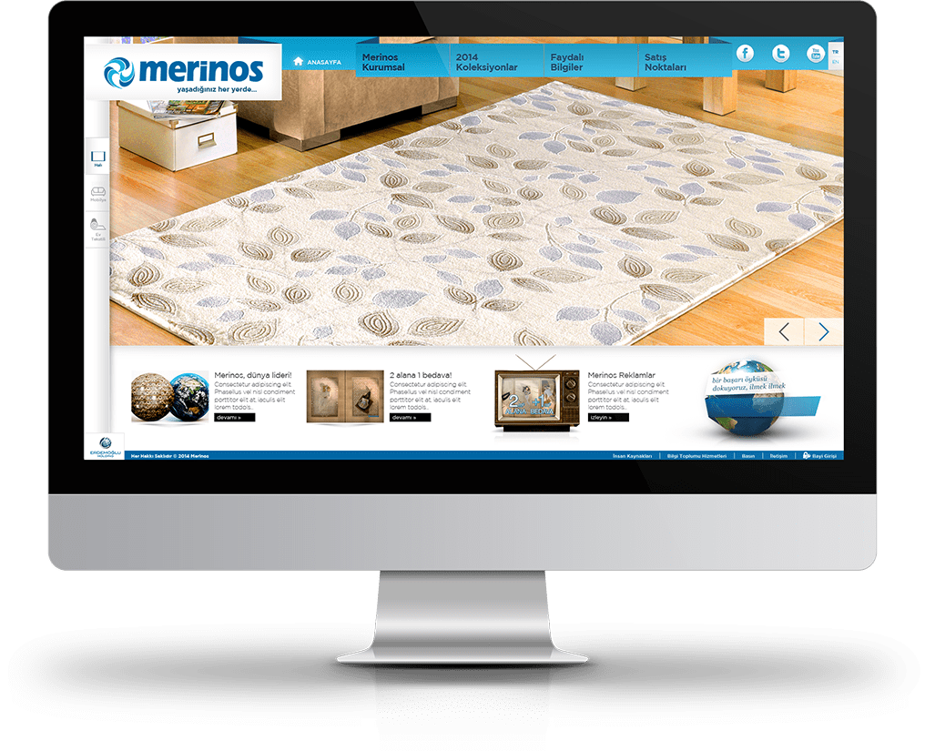 Merinos Standart Hali Renkli Morhipo 20420995
